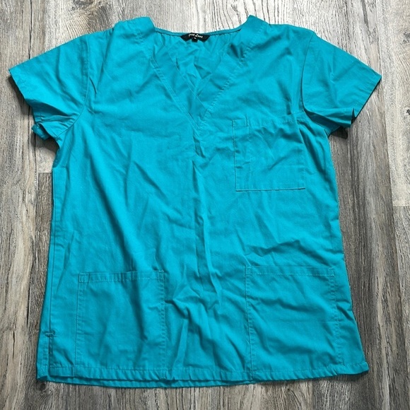 Just Love Tops - Just Love Women’s Turquoise Medical Scrub Top, size medium